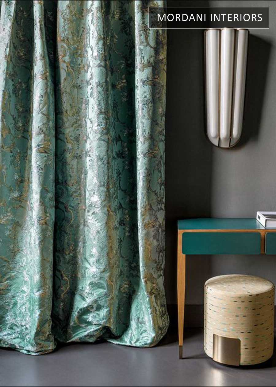 Green Damask Curtains